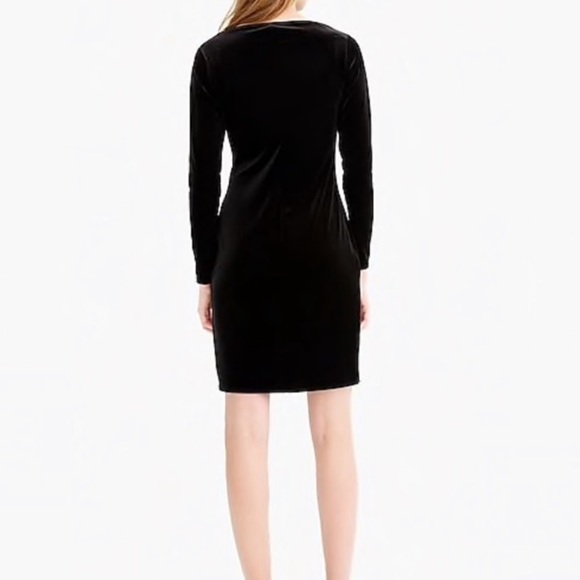 Dark Blue J Crew Velvet Dress size Small - Picture 6 of 6